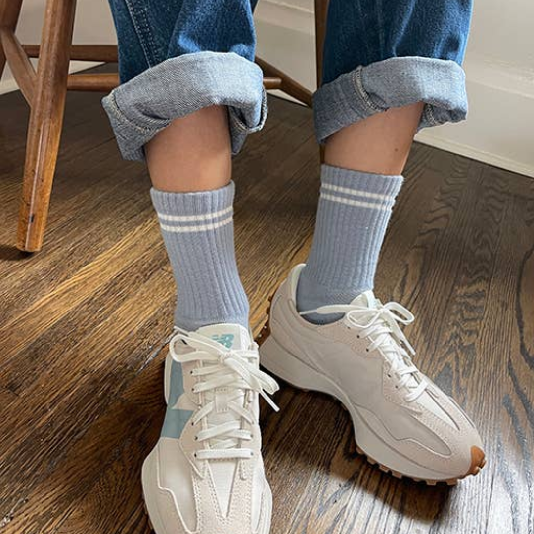 French Blue Boyfriend Socks