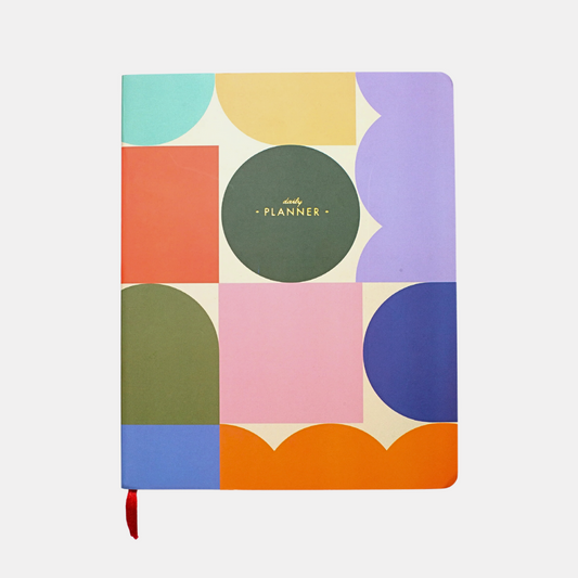 Rainbow Shapes Undated Daily Planner