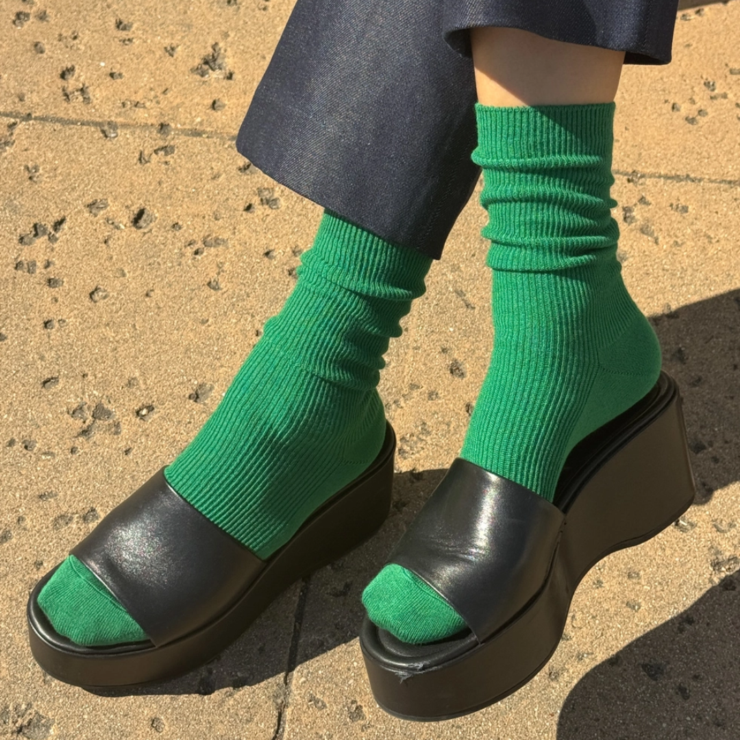 Deep Green Trouser Socks