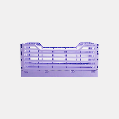 Small Lilac Folding Storage Crate