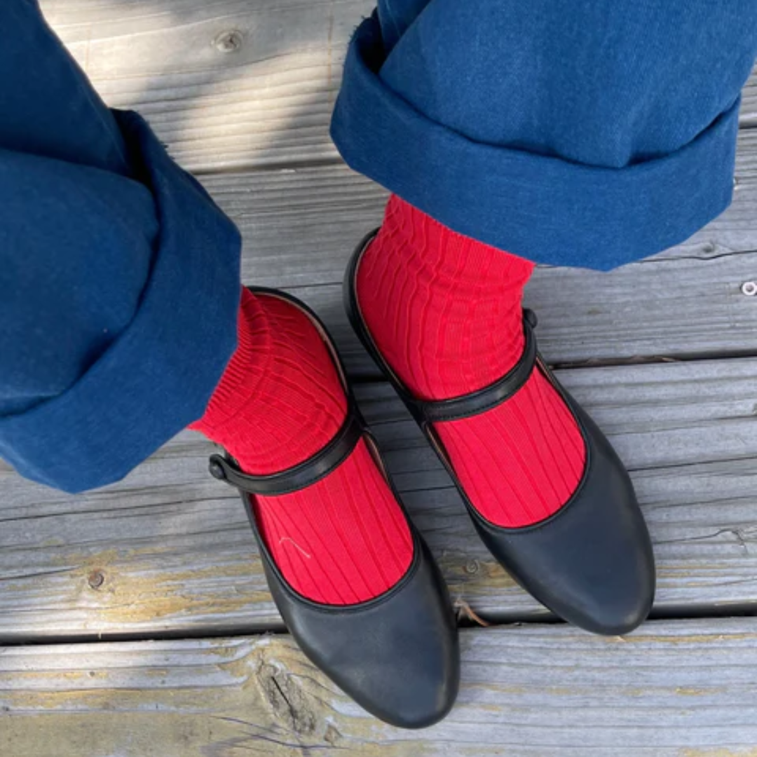 Classic Red Her Socks