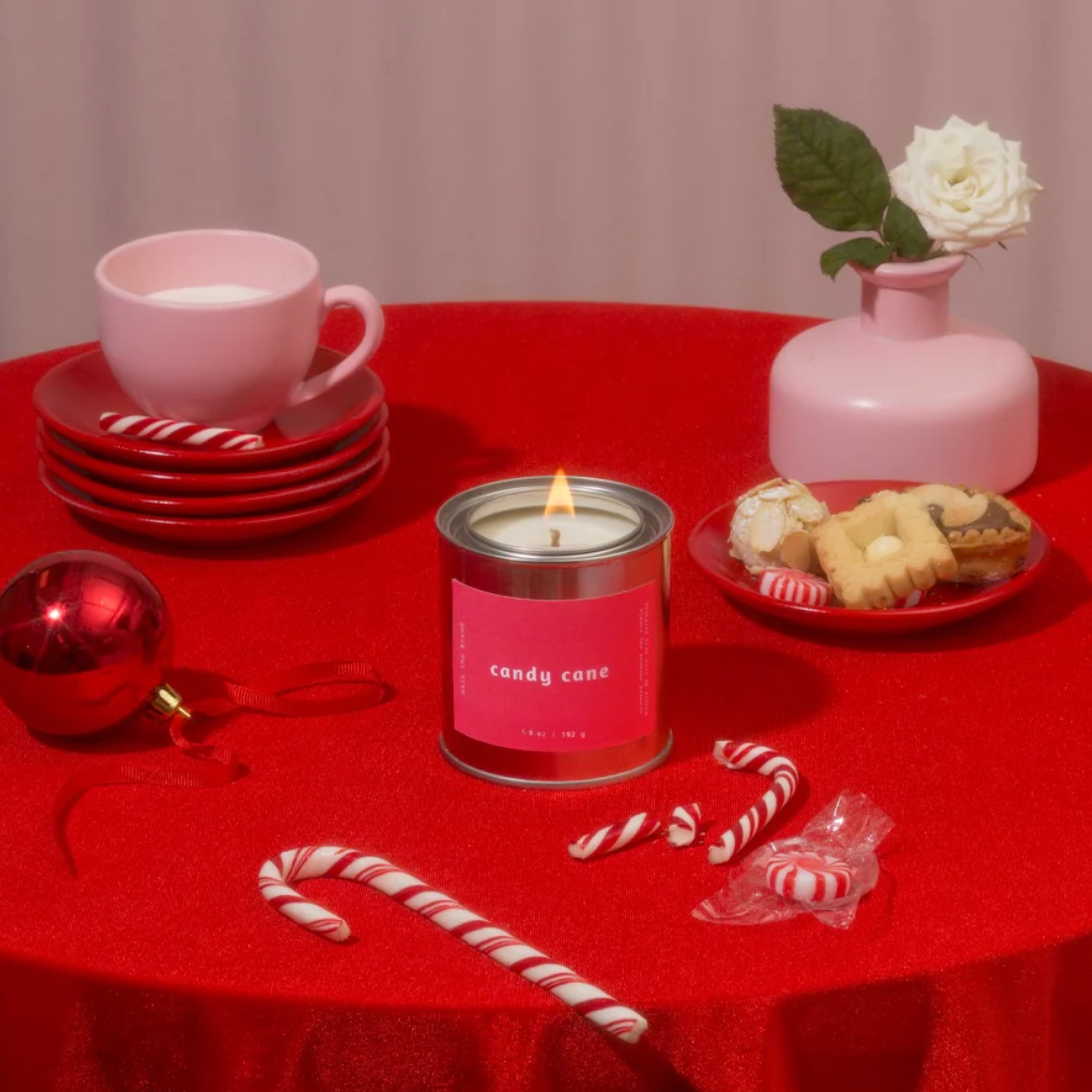 Candy Cane Mini Soy Candle