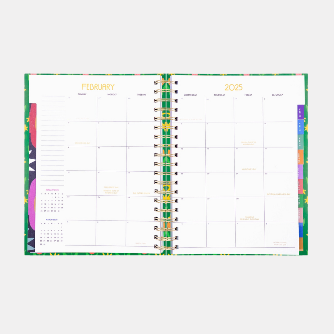 Green Tulips 2025 Planner