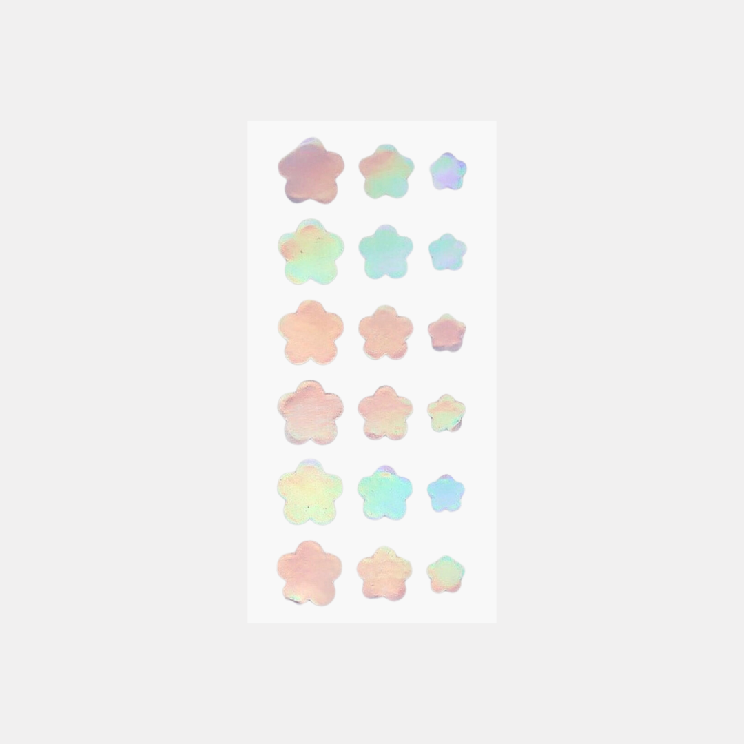 Floral Holo Hydrocolloid Spot Patches