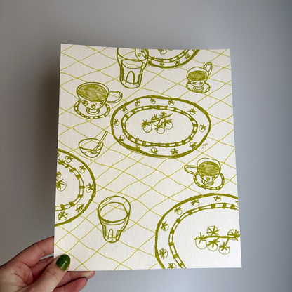 Tomato Plates Print