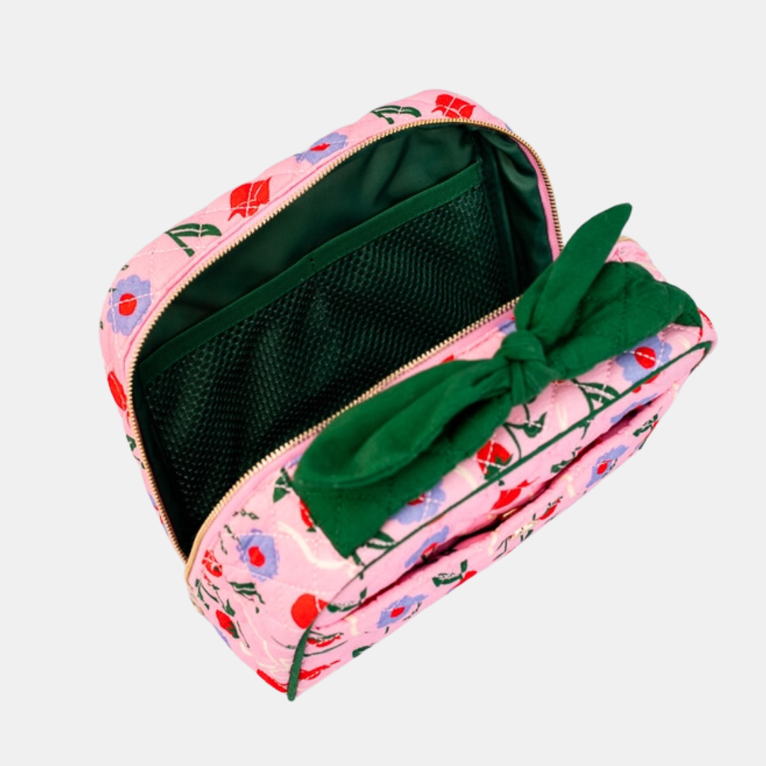 Quilted Coquette Toiletry Bag