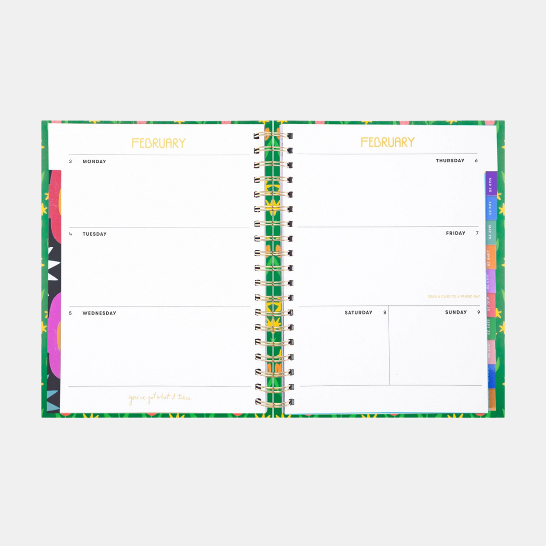 Green Tulips 2025 Planner