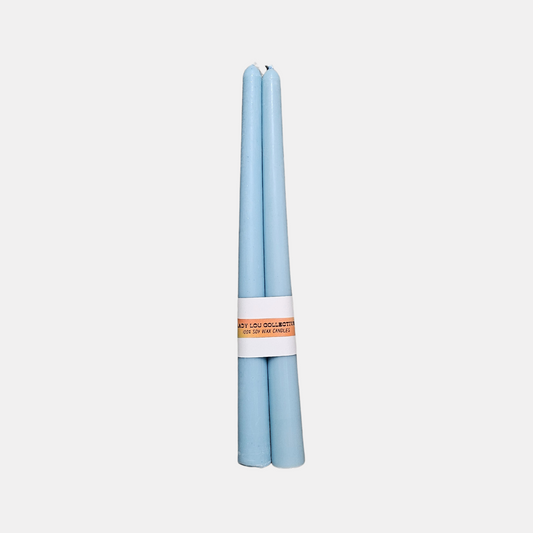 Light Blue Taper Candles