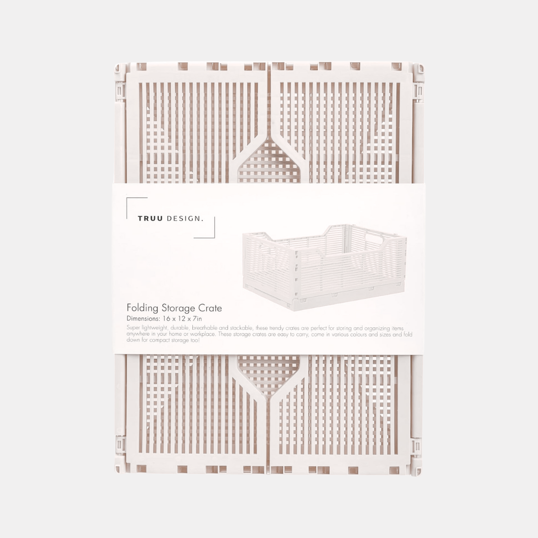 Large Cloud White Folding Storage Crate