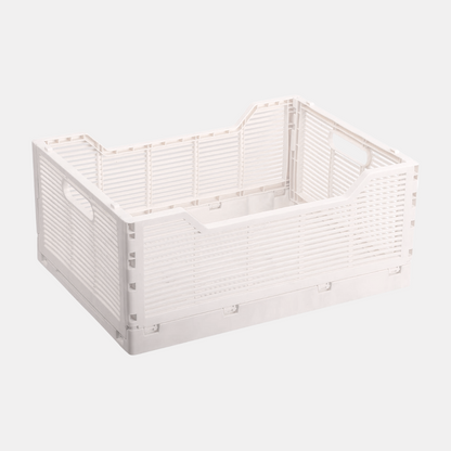 Large Cloud White Folding Storage Crate