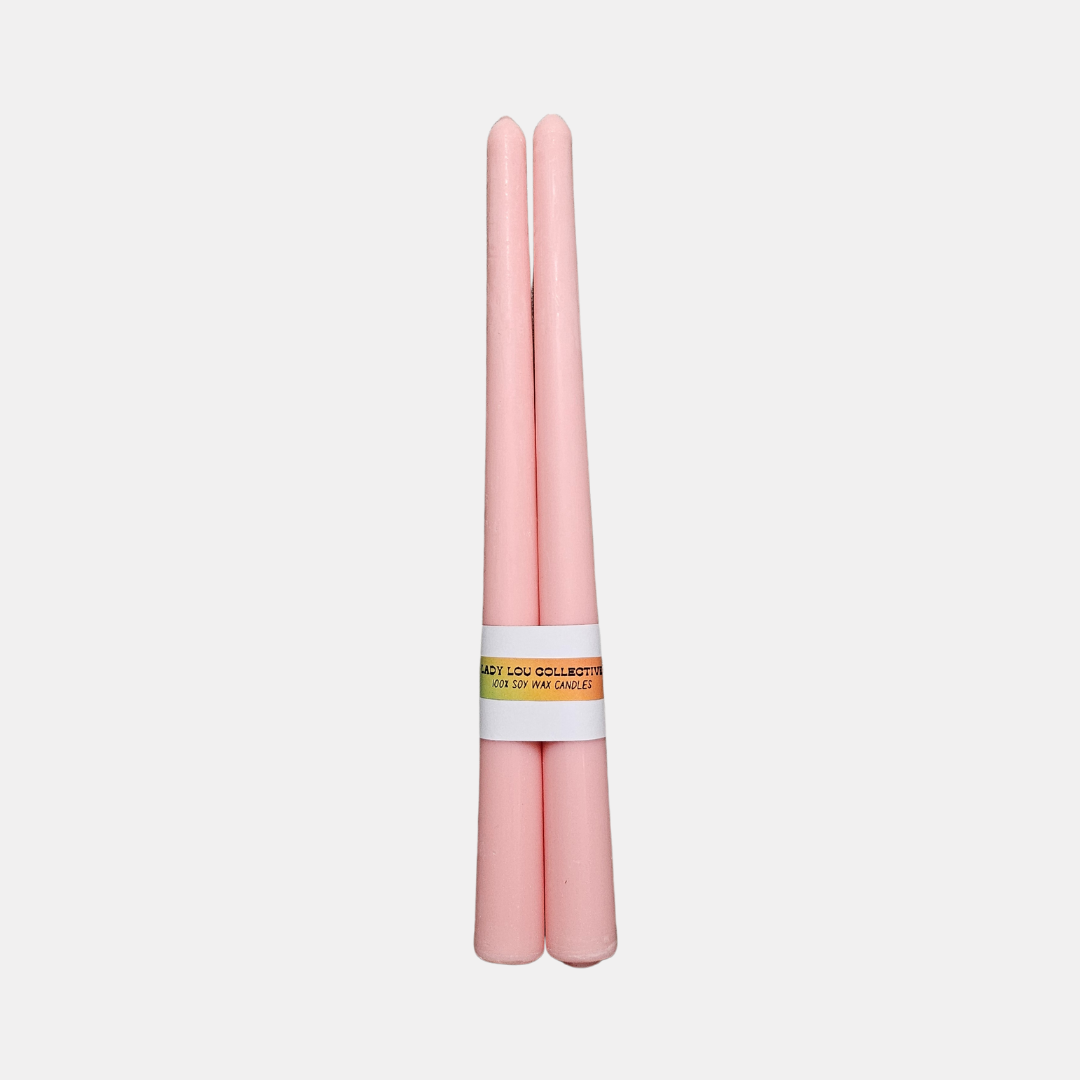 Light Pink Taper Candles