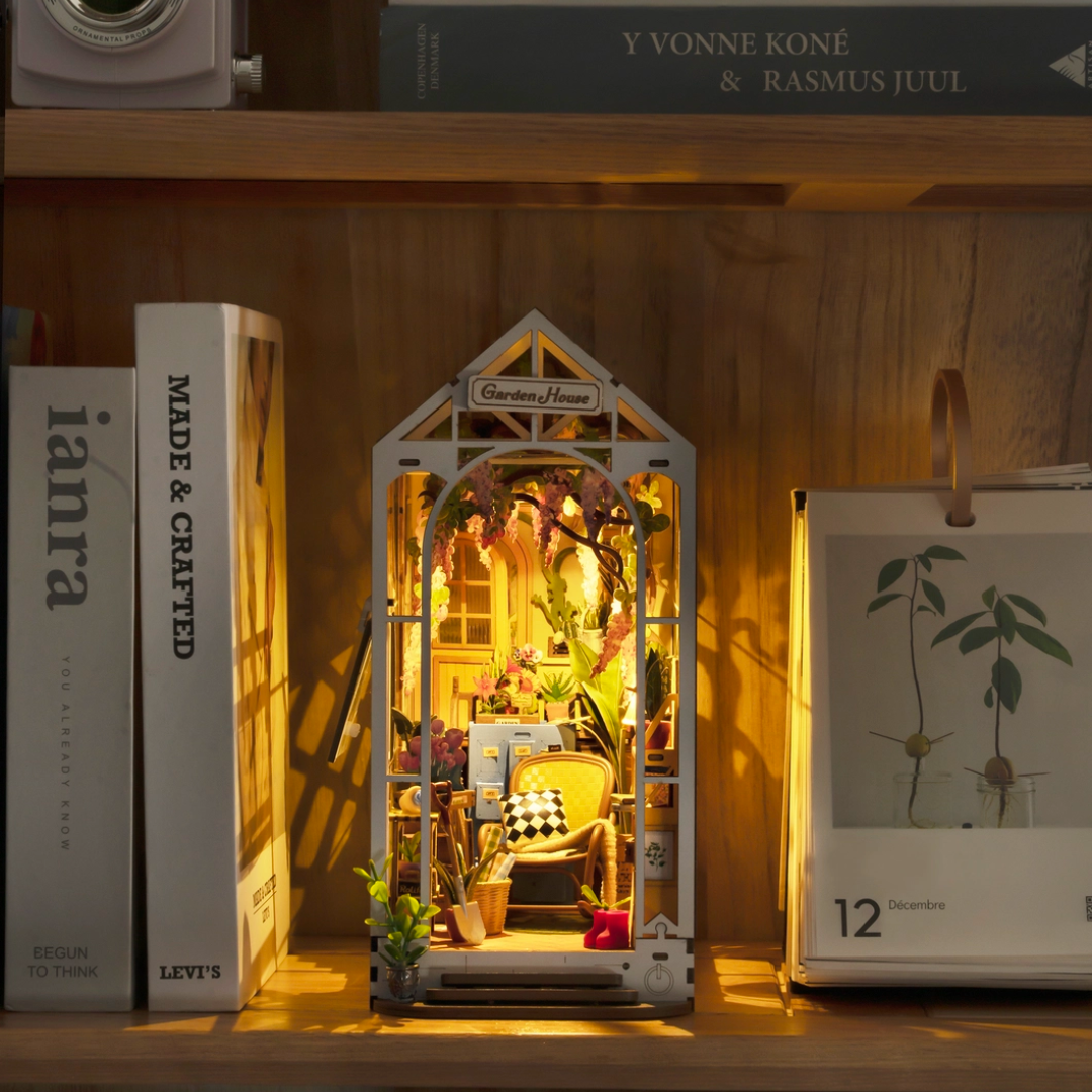 Garden House Book Nook DIY Miniature Kit