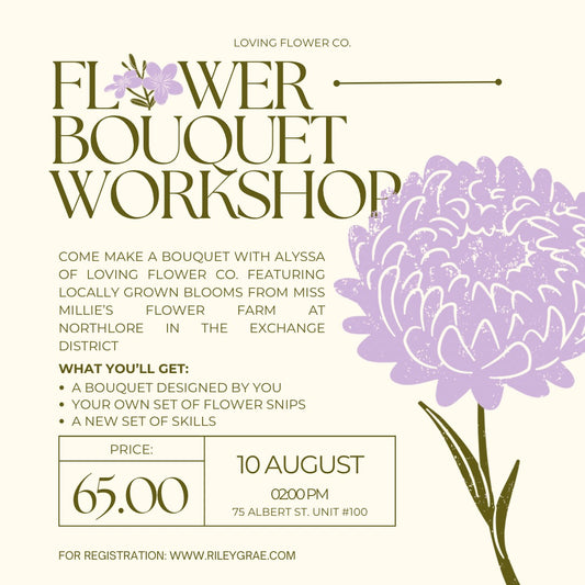 Flower Bouquet Workshop with Loving Flower Co.
