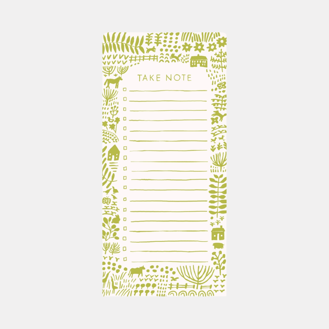 Take Note Folk Farm Notepad