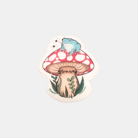 Oliver The Mushroom Frog Sticker