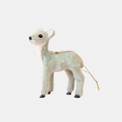 Mint Doe Reindeer Ornament