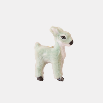 Mint Fawn Reindeer Ornament