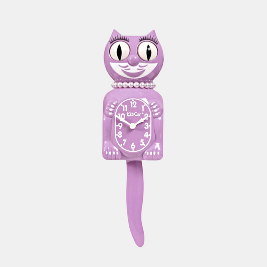 Pastel Lilac Lady Kit-Cat Klock