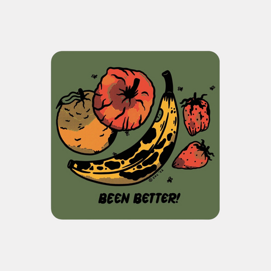 Been Better Fruit Plate Sticker