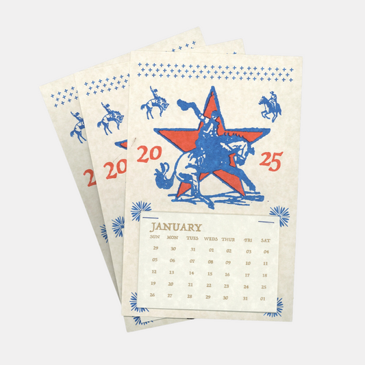 Cowboy Tear-Off 2025 Calendar