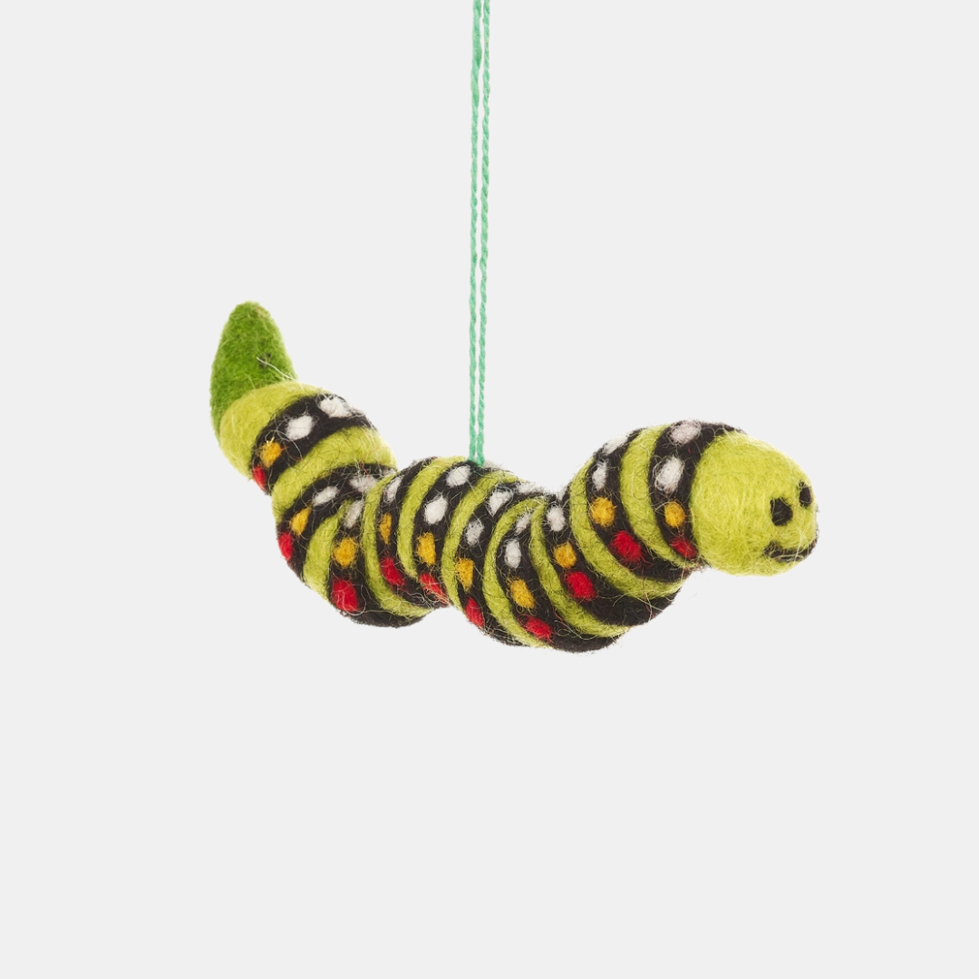 Garden Caterpillar Felt Ornament