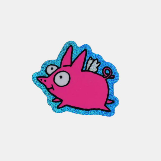 Pig Glitter Sticker