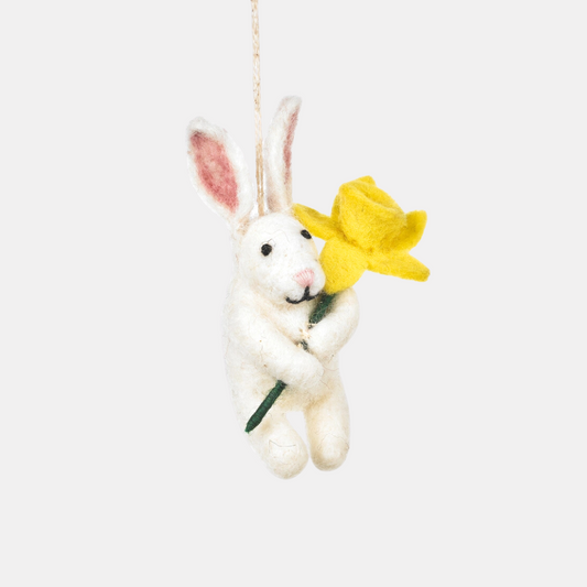 Daffodil Bunny Felt Ornament