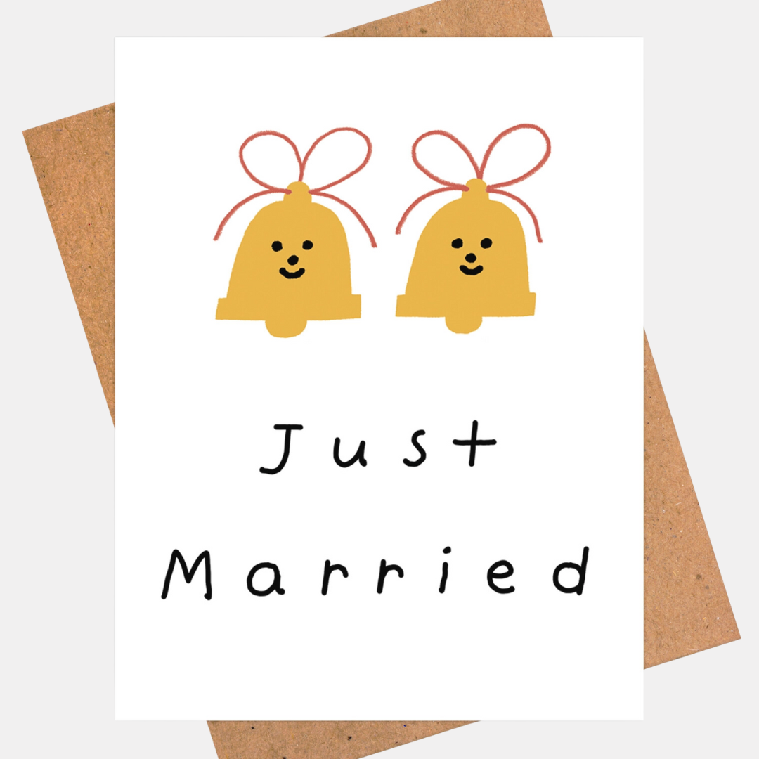 Just Married Wedding Bells Card