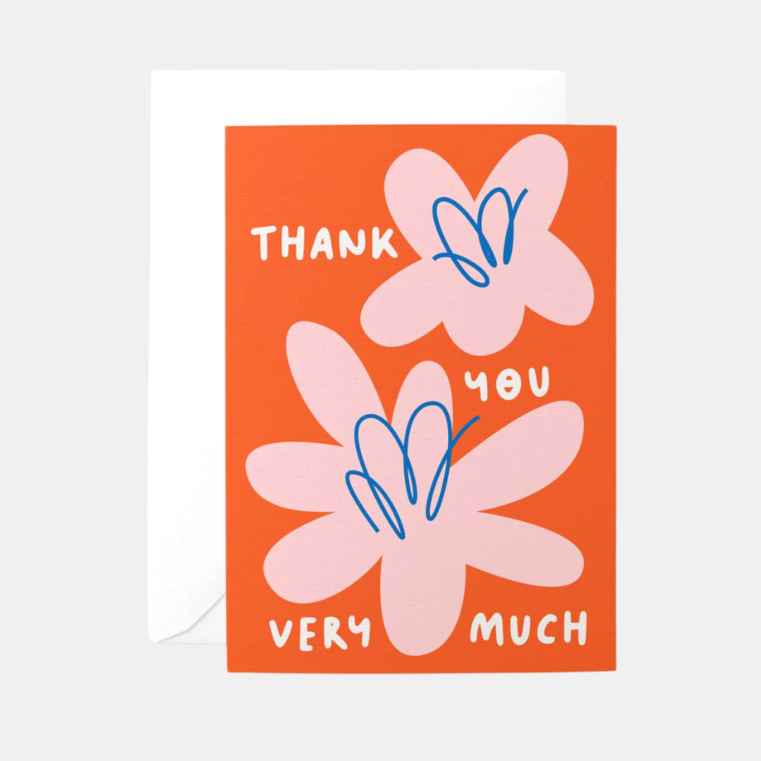 Thank You Very Much Flower Card