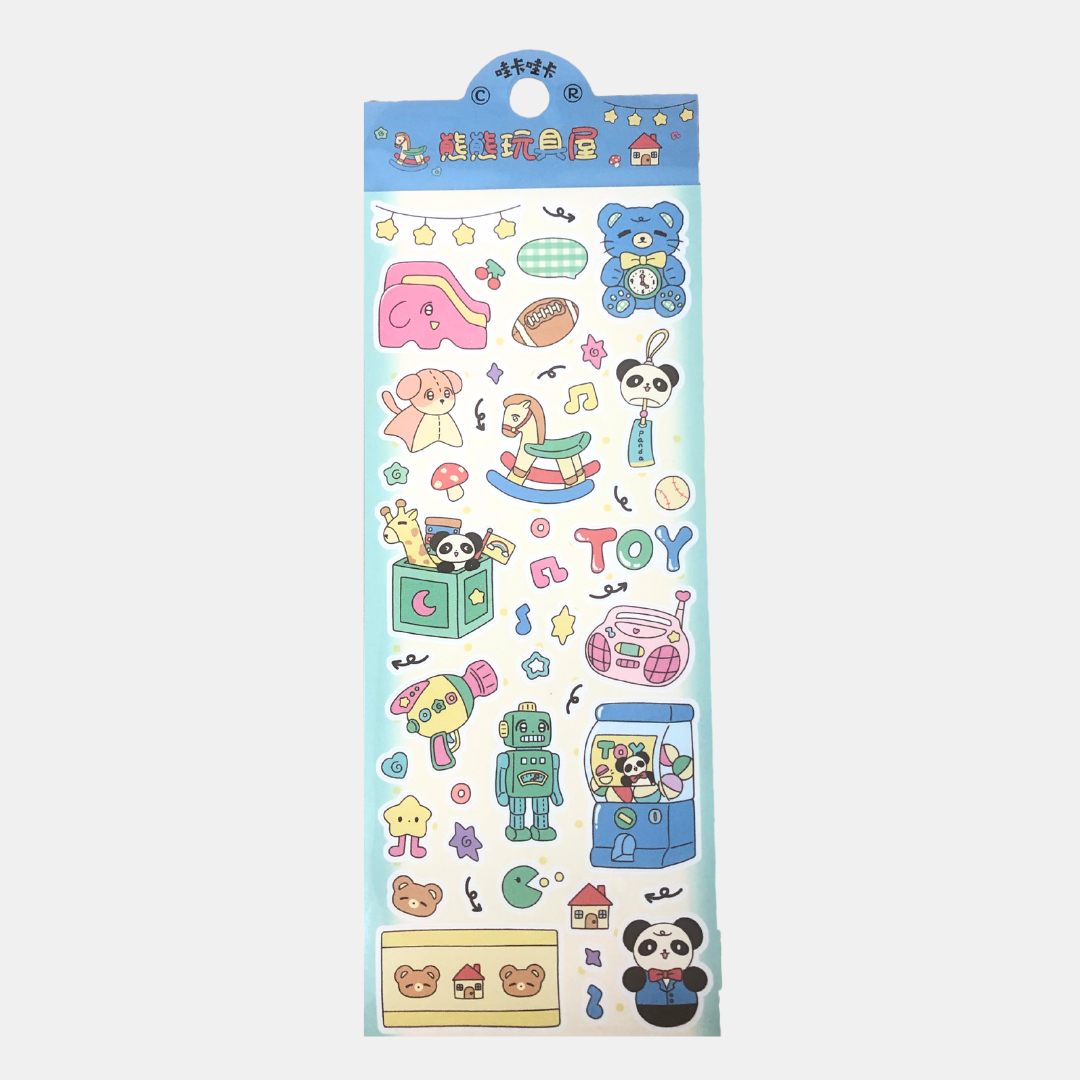 Toys Sticker Sheet