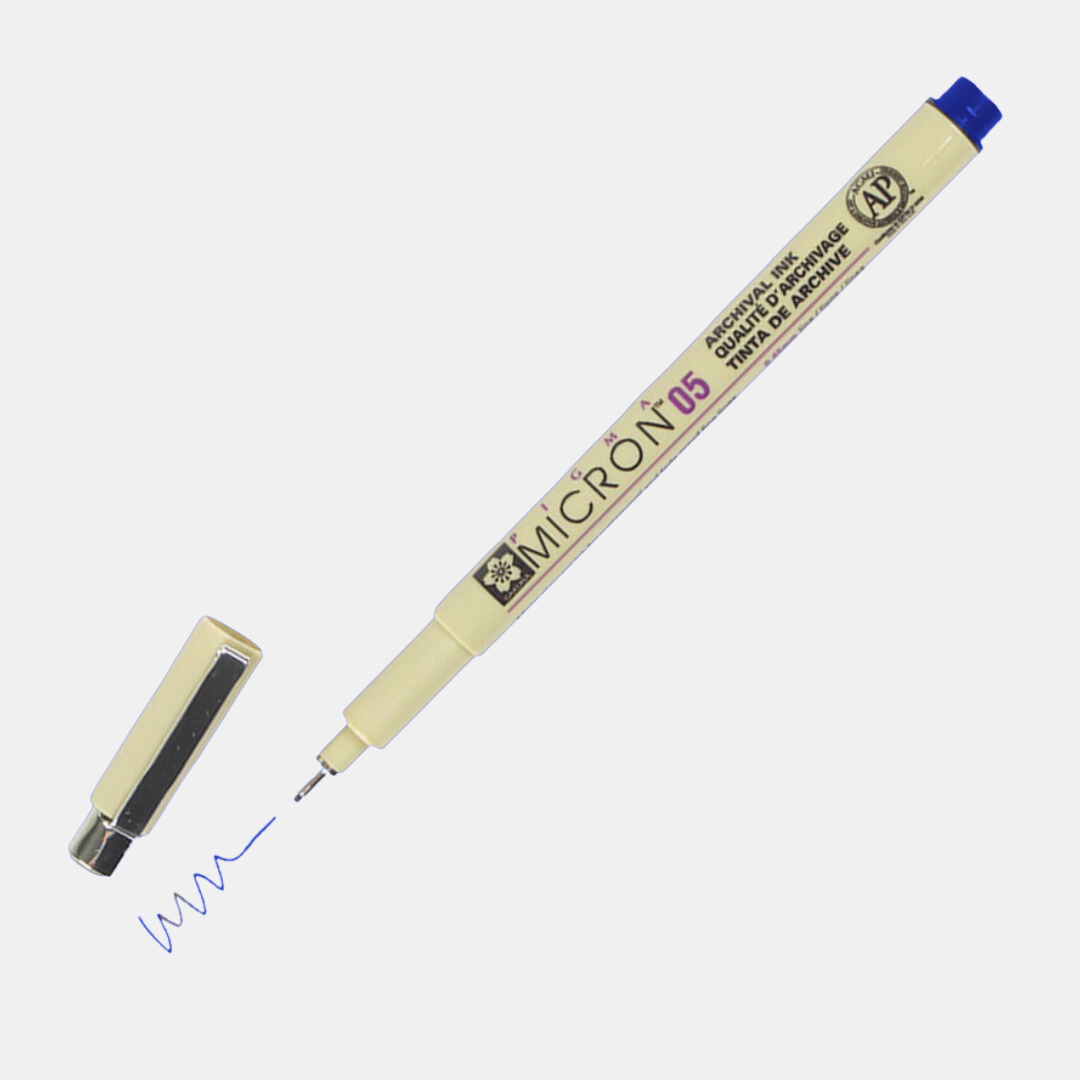 Royal Blue Pigma Micron Pen