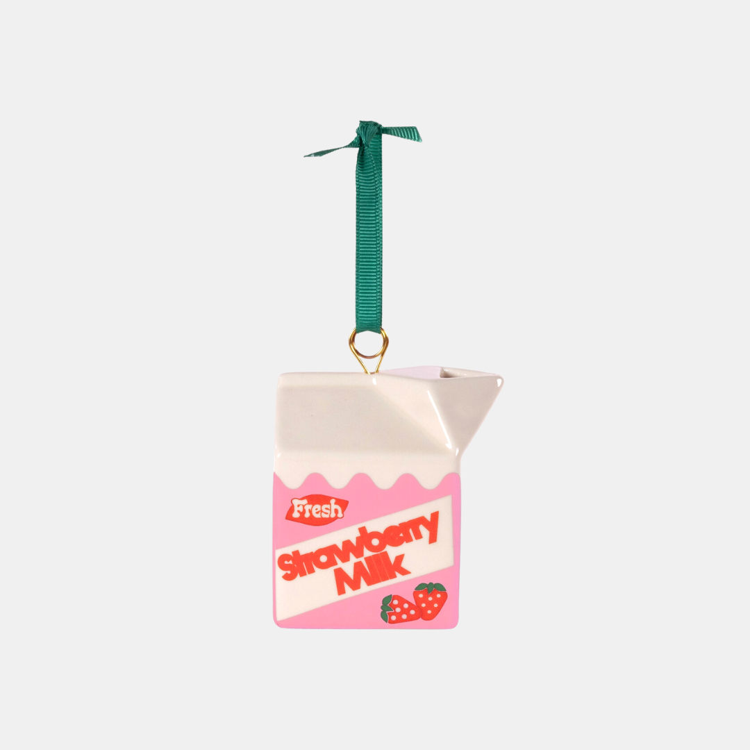 Strawberry Milk Ornament