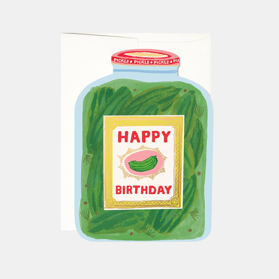 Happy Birthday Pickle Jar Card