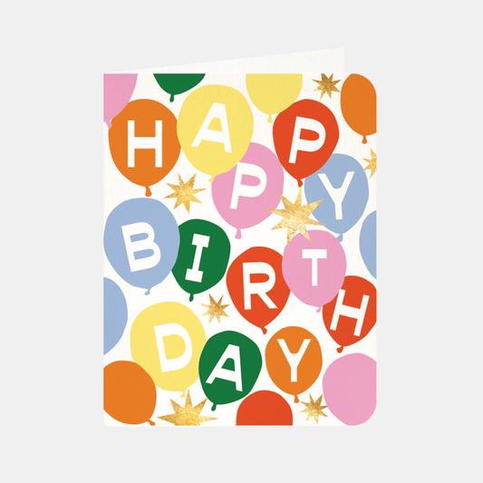 Happy Birthday Balloons Card