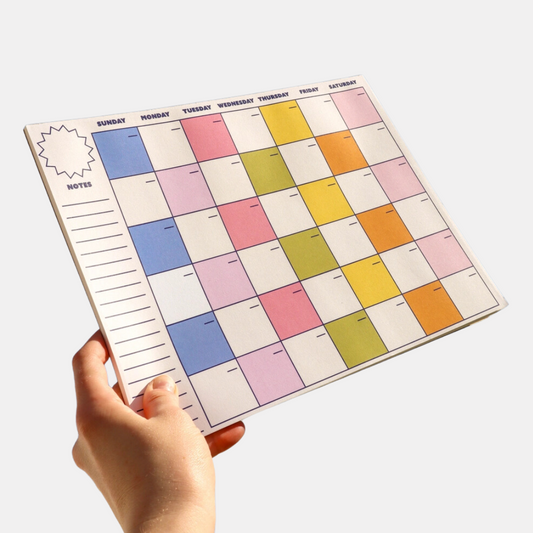 Monthly Colour Checker Notepad