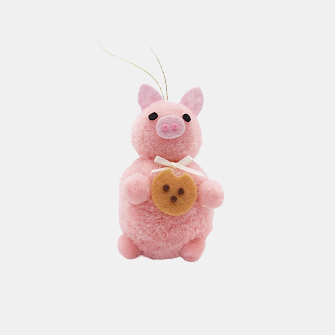 Pig Pom Pom Ornament