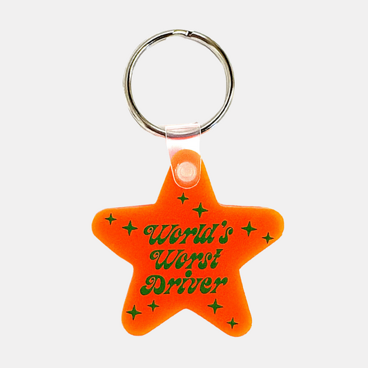 World's Worst Driver Keychain