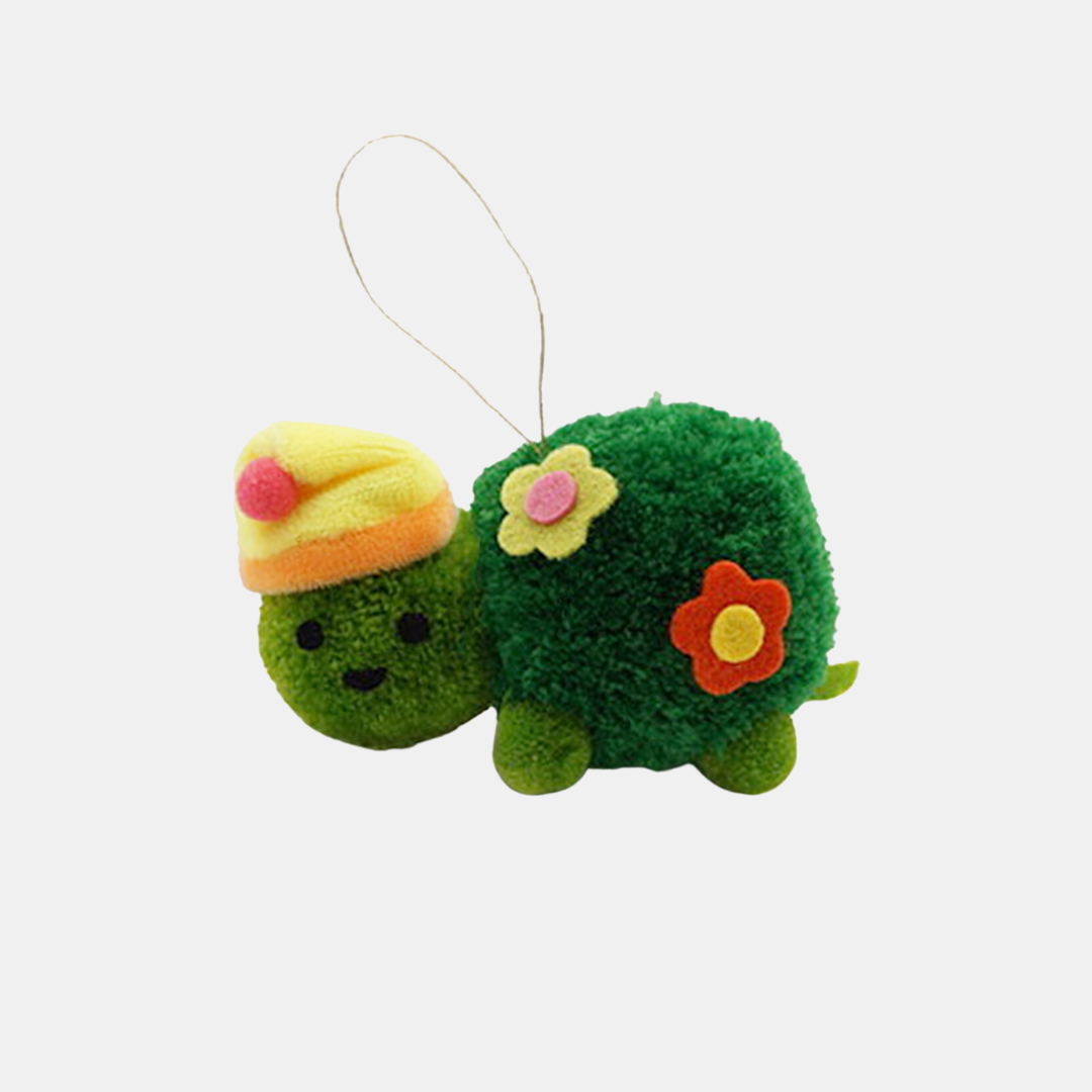 Sleepy Turtle Pom Pom Ornament