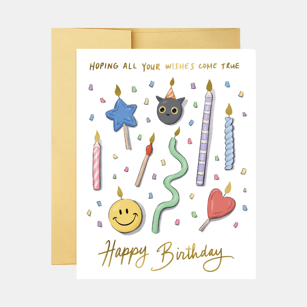 Hoping All Your Wishes Come True Birthday Card