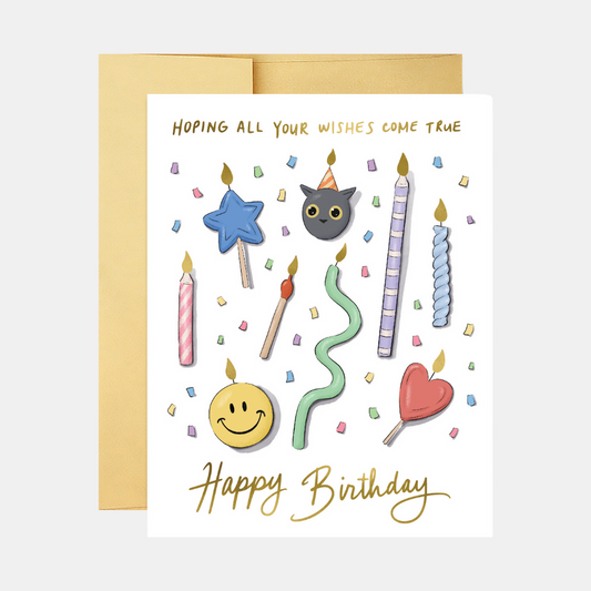 Hoping All Your Wishes Come True Birthday Card