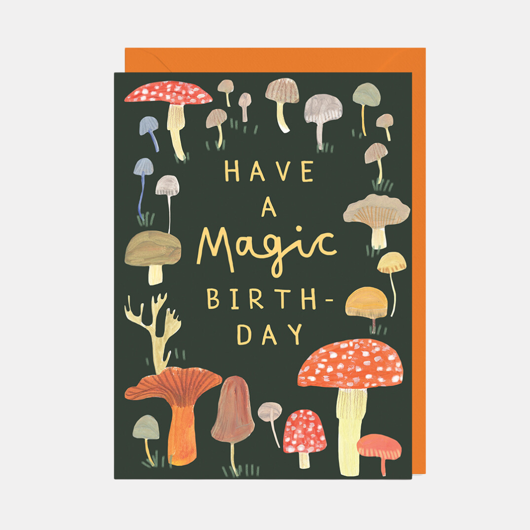 Mushrooms Magic Birthday Card