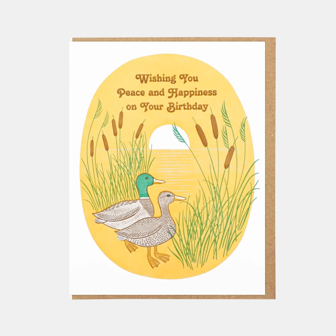 Mallard Ducks Birthday Card