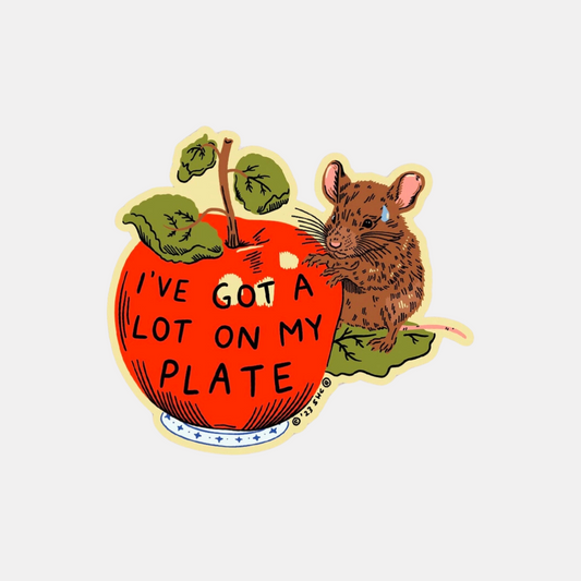 A Lot On My Plate Sticker