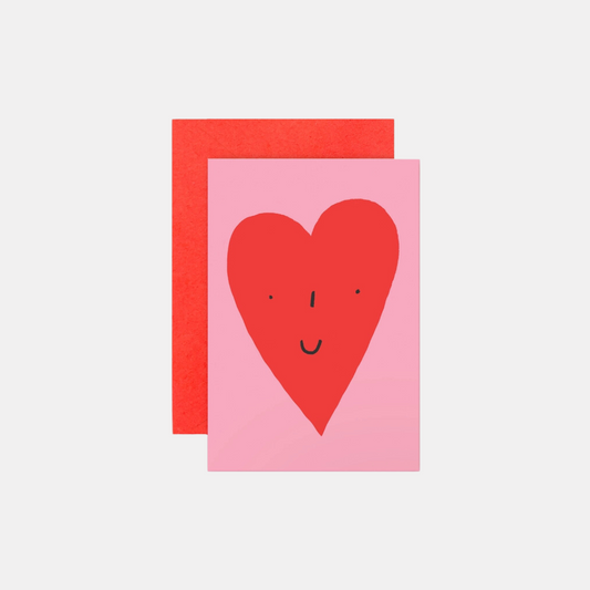 Smiley Heart Mini Notecard