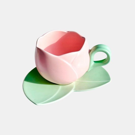 Flower Cup + Saucer Set