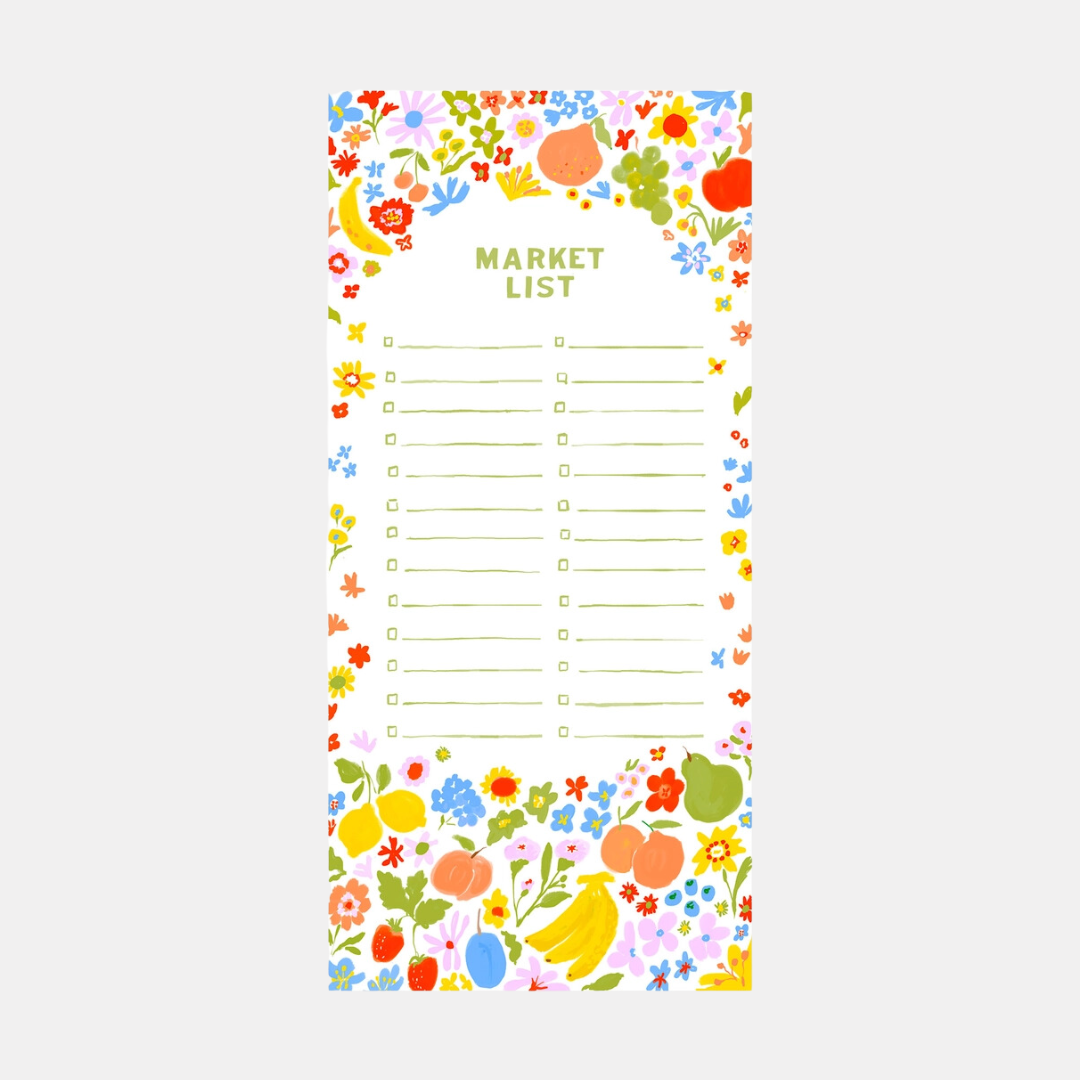 Fruit Market List Notepad