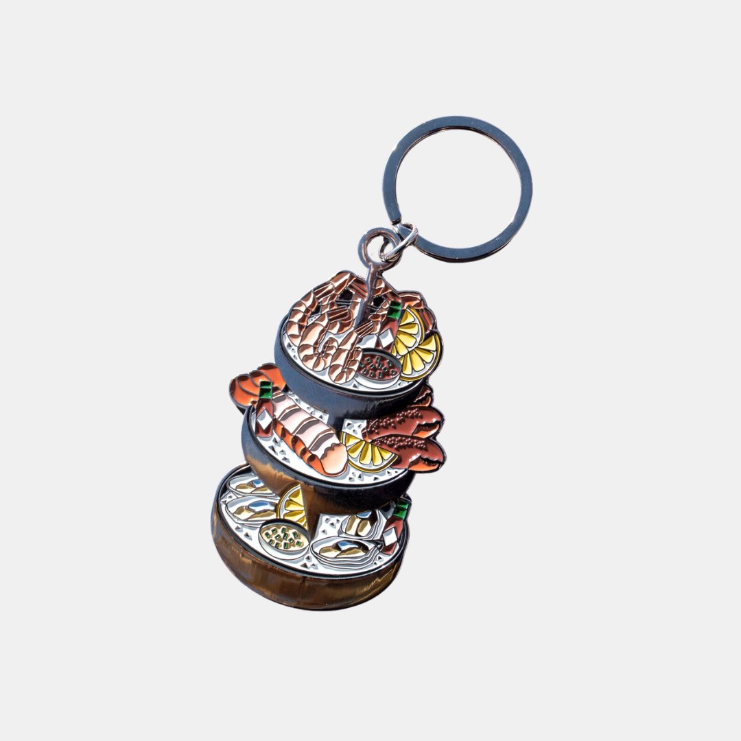 Seafood Tower Keychain