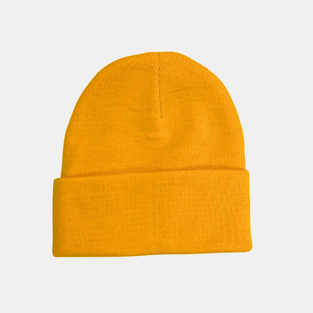 Bright Orange Cuffed Beanie