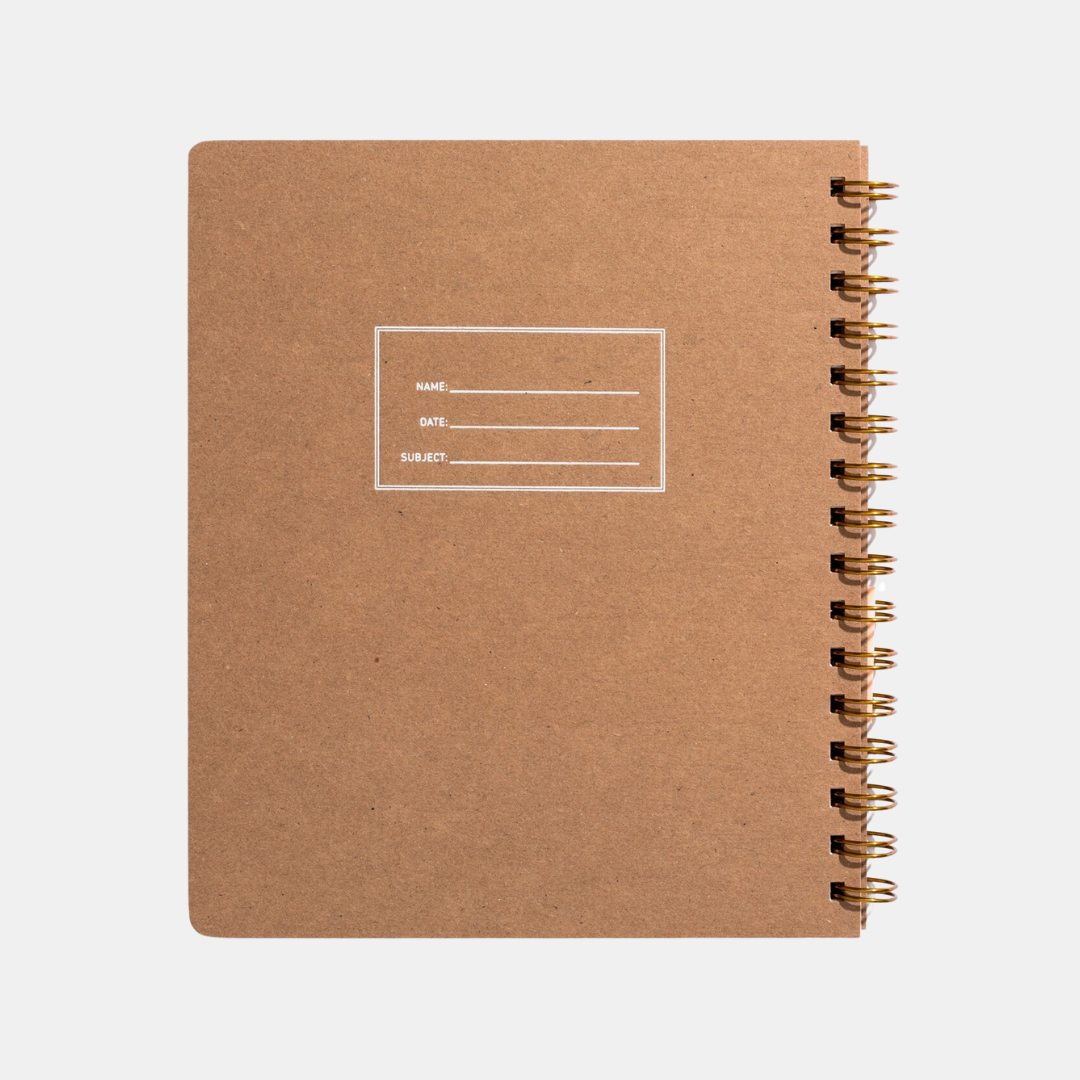 Kraft Lined Lefty Notebook