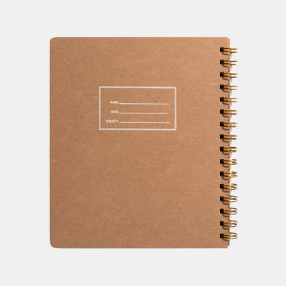 Kraft Lined Lefty Notebook